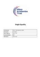 AAT Single Equality Policy
